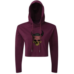 Devil Skull DE - Cropped Hoodie