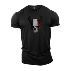 Devil Skull FR - Gym T-Shirt